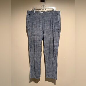 Purnell Santa Barbara Workwear grayish blue chambray cropped size 8 / 29